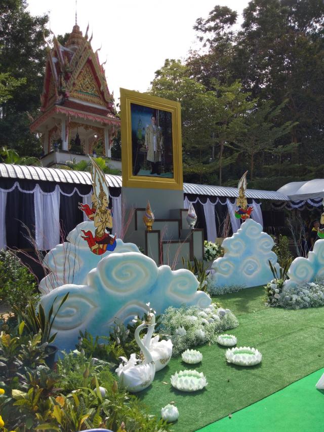 บรรยากาศการฝึกซ้อม และเตรียมความพร้อมพิธีถวายดอกไม้จันทน์ฯ