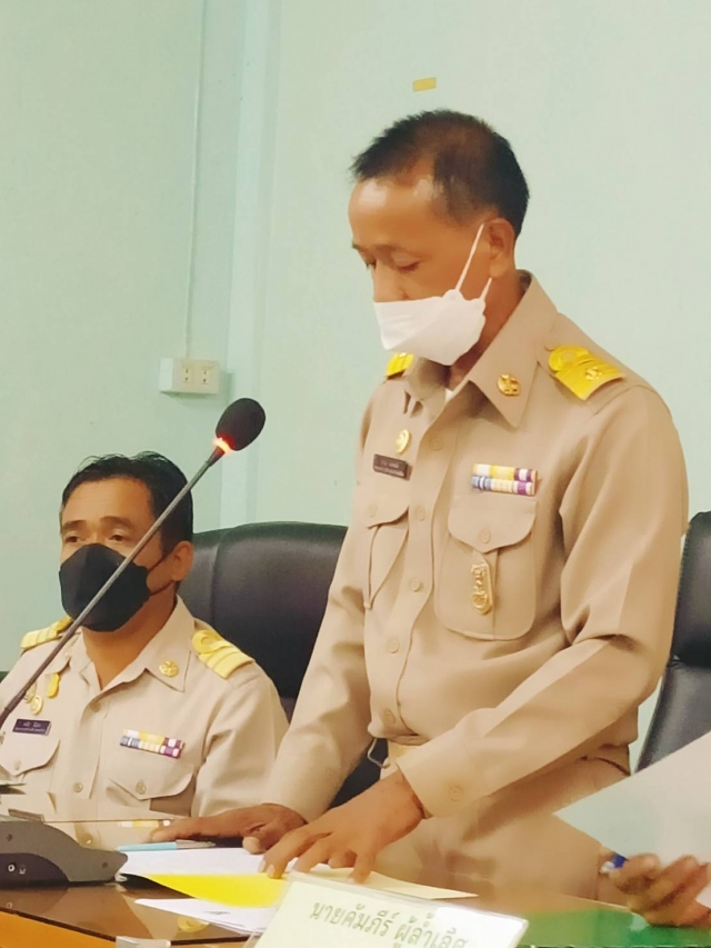 วันที่ 14 มกราคม 2565 สภาองค์การบริหารส่วนตำบลกะเปียด นัดประชุมสภา สมัยสามัญ สมัยที่ 1 /2565