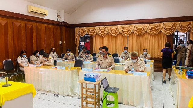 การประชุมสภาเทศบาลตำบลนาบอนครั้งแรก วันที่ 8 มิถุนายน 2564