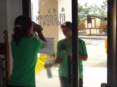 กิจกรรมปรับปรุงภูมิทัศน์ เทศบาลตำบลนาบอน