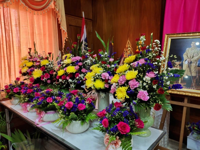 โครงการส่งเสริมและฝึกอาชีพ ประจำปี 2563 (การจัดดอกไม้ในโอกาสต่างๆ )