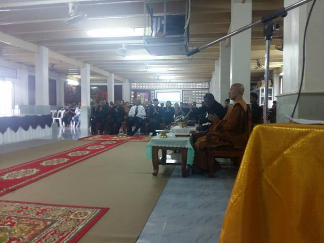 ครบร้อยวันที่พ่อจากไป อบต.กะเปียดรวมสวดพระอพิธรรม